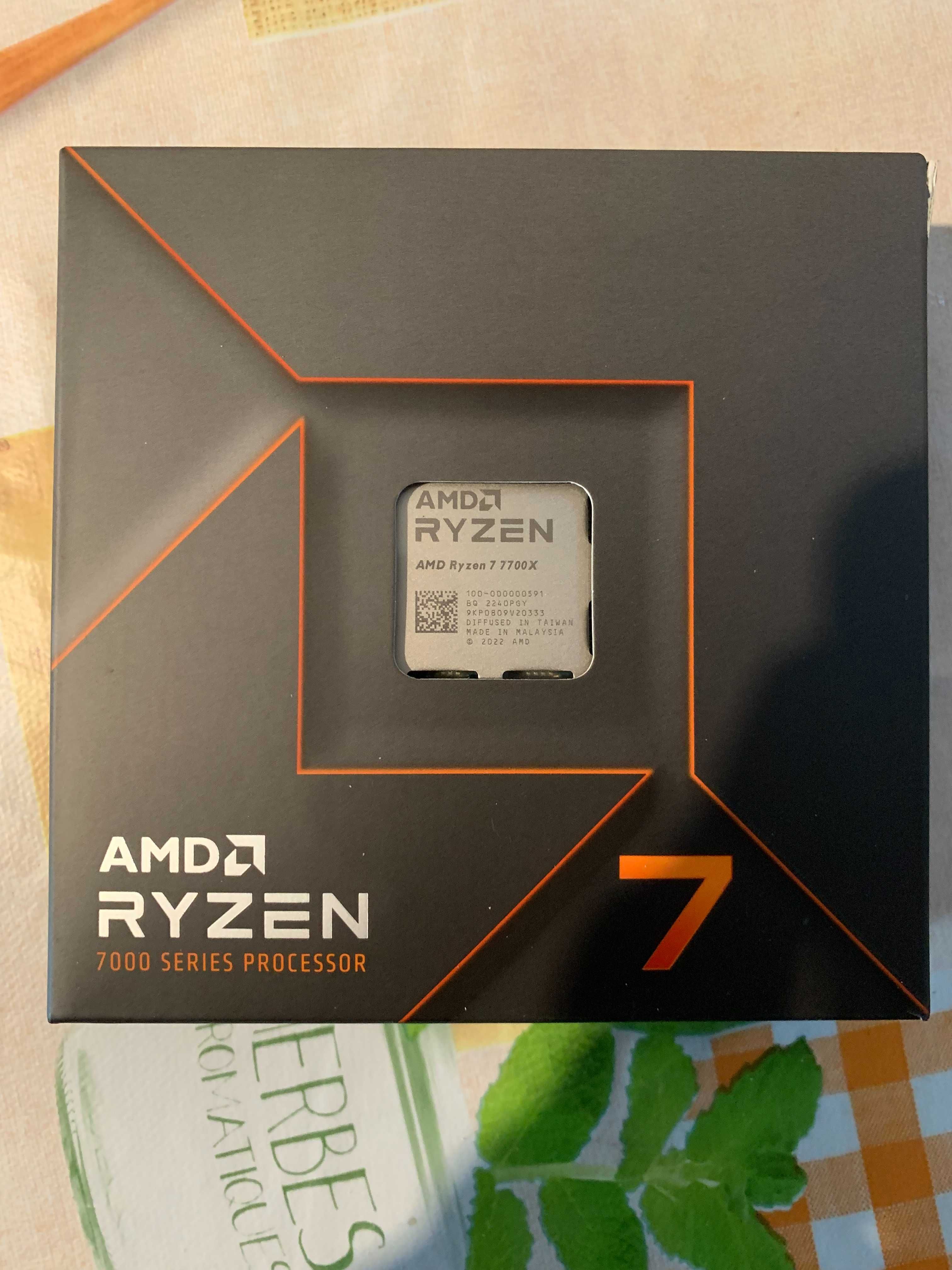 процесор Ryzen 7 7700X , АМ5 , 8-ядрен, 16-треда - чисто нов!