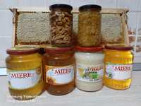 Vând miere de albine naturală OFERTĂ 5 borcane + 1 gratis !!!