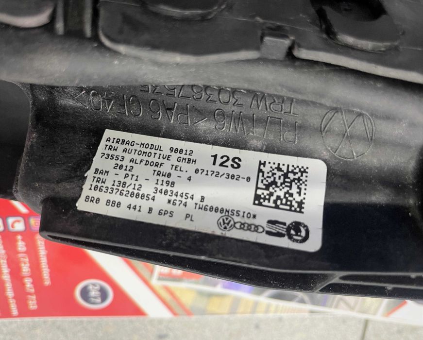 airbag scaun pentru toate modelele AUDI / set centuri / planse de bord