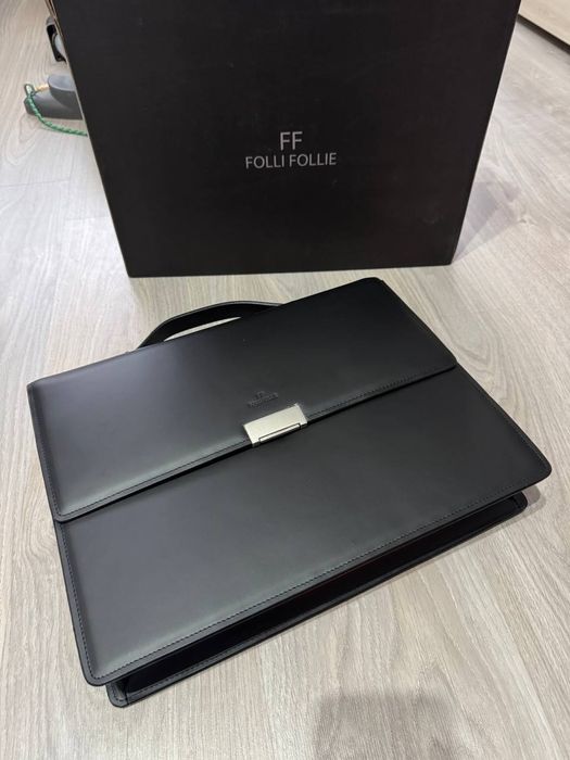 Еко кожена мъжка дипломатическа чанта Folli Follie