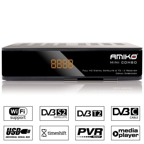 Vand receptoare full HD si 4K Amiko mini combo noi cu garantie