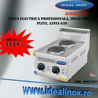 Plita electrica profesionala, Ideal Inox, 2 plite sau 4 plite