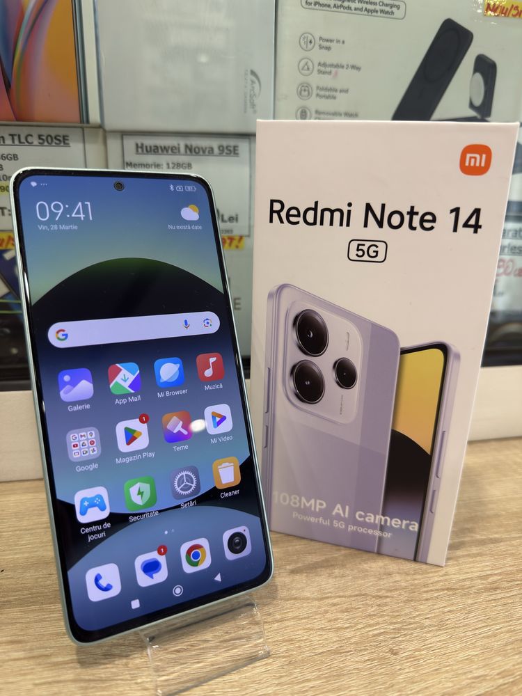 Xiaomi Redmi Note 14 5G - 256GB/8gb Ram - Coral Green - ca NOU !!!