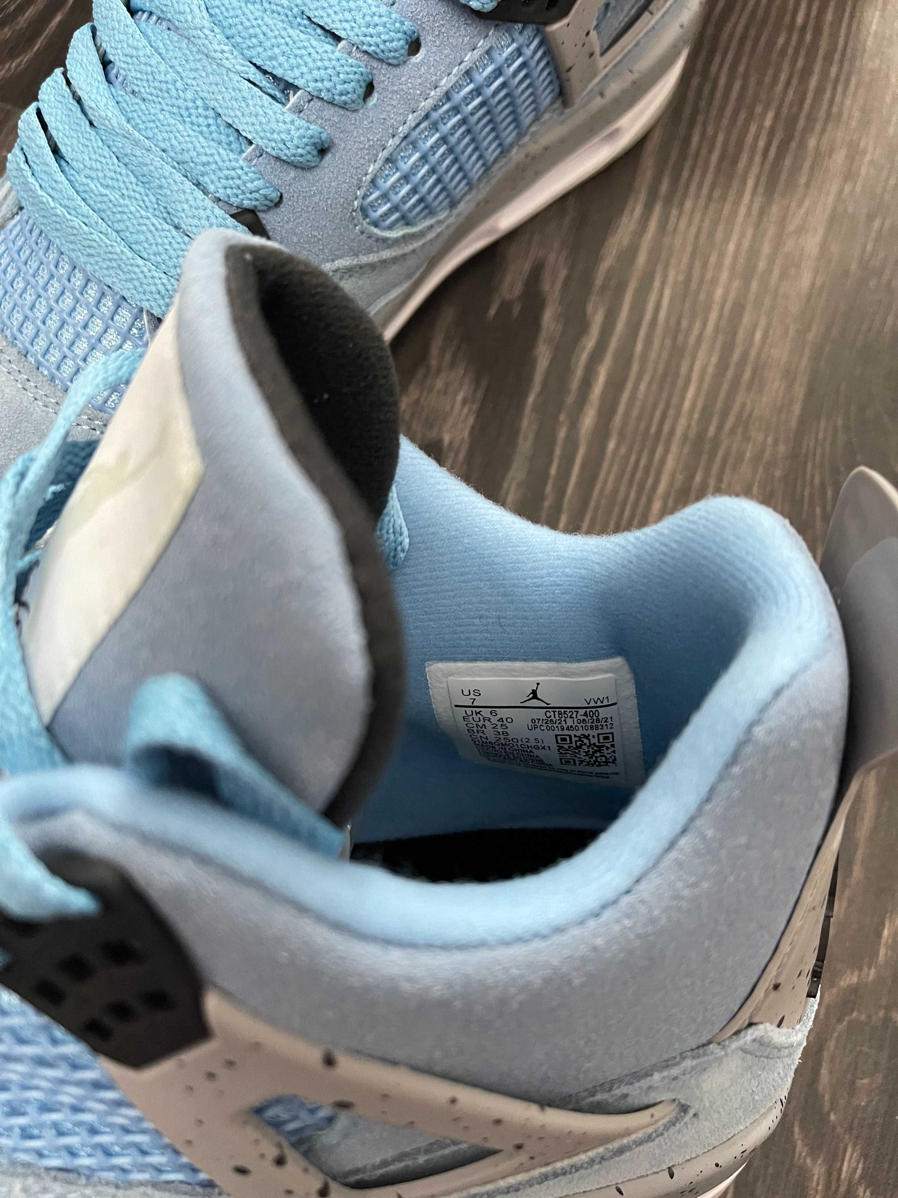 Adidasi JORDAN 4 Retro University Blue - Produs NOU PREMIUM din Piele