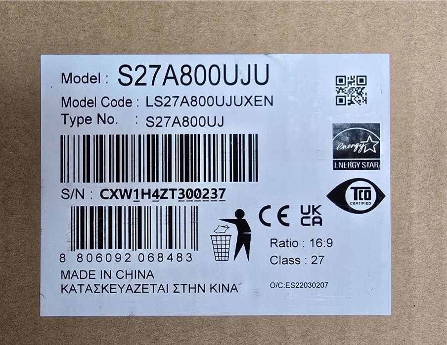 Monitor Samsung 27" UHD