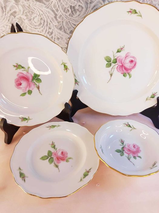 Красив четворен сет Meissen Porcelain
