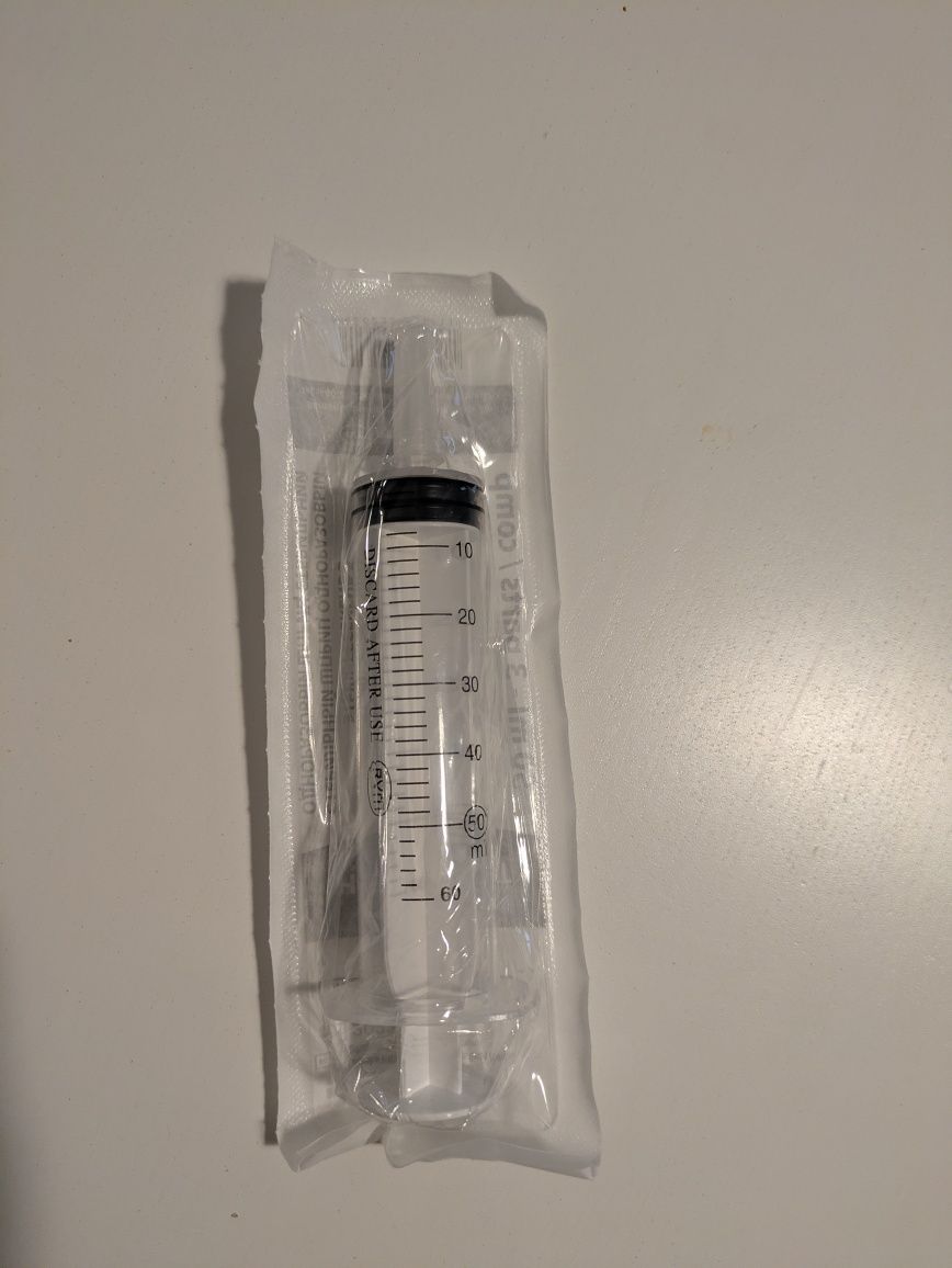 Seringi 50 ml tip Guyon, Pentru lavaj, irigatie
