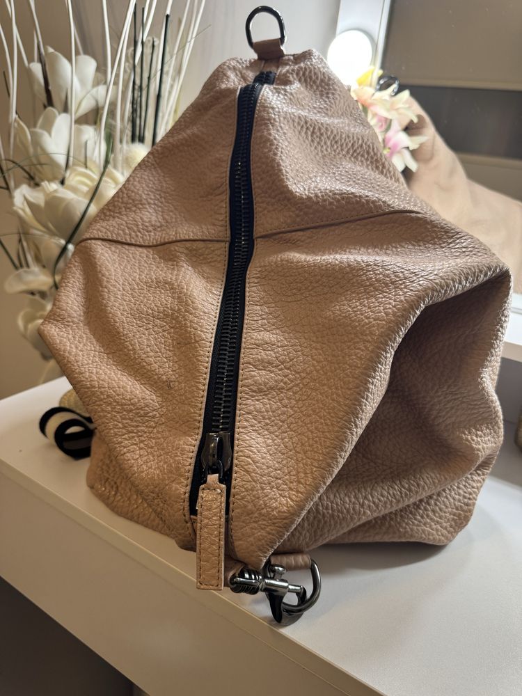 Musette rucsac -geanta bej