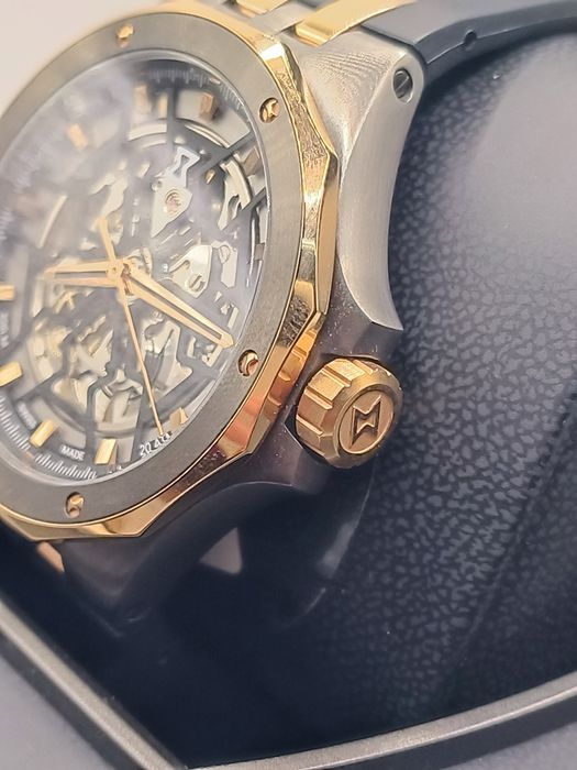 Луксозен мъжки часовник EDOX Skeleton Automatic  Swiss Made