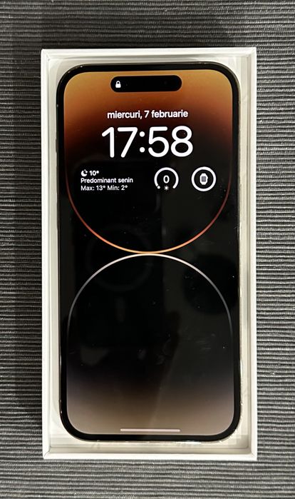 iPhone 14 Pro Gold – 128 GB – Impecabil – Model SUA (eSIM only)