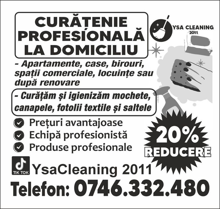 Servicii de curățenie la domiciliu Râmnicu Sàrat