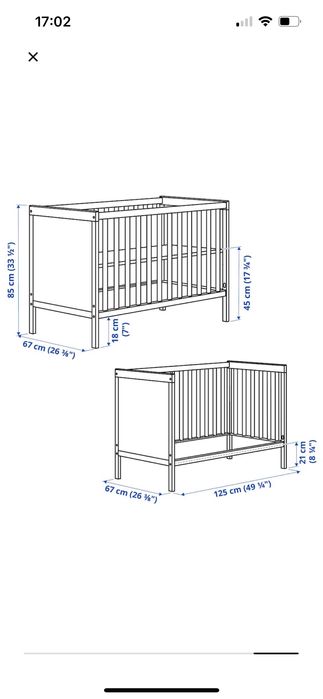 2*patut ikea cu saltea