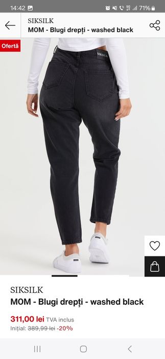 Blugi Siksilk, Bumbac 100%, NOI