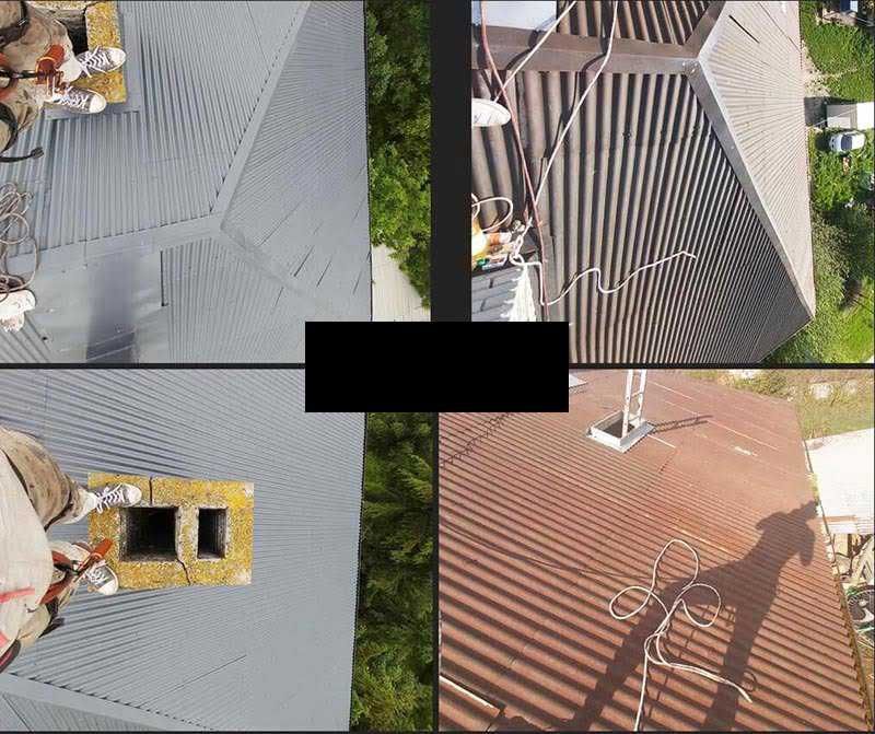 Vopsitor tabla pe acoperis la casa si alte suprafete