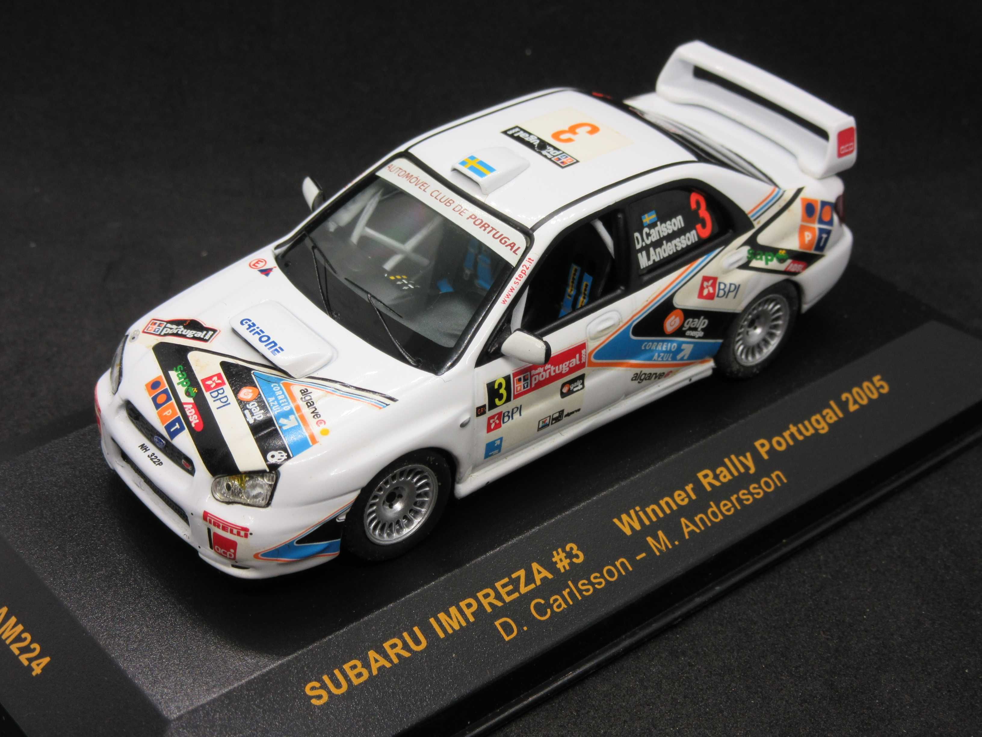 Macheta Subaru Impreza #3 Winner Rally Portugal 2005 iXO 1:43