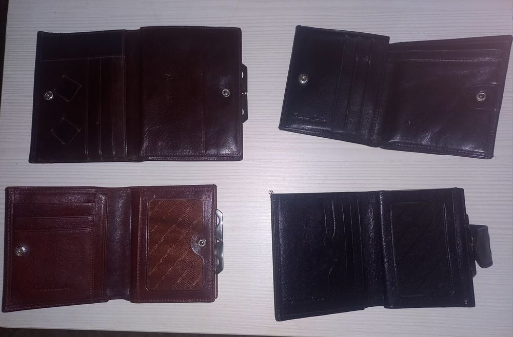 Кожанные кошельки б/у в отличном состоянии