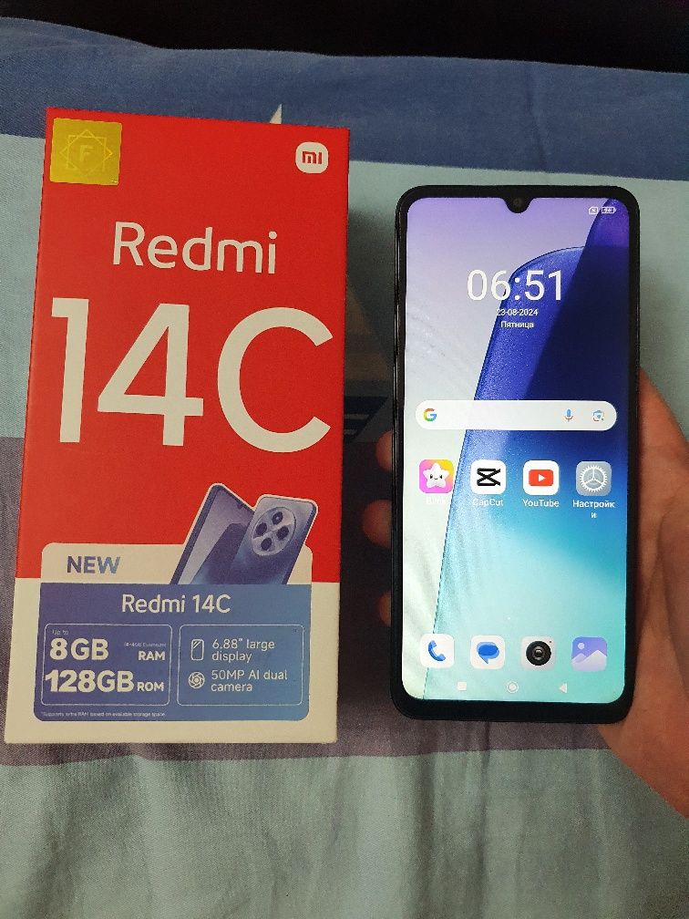 Srochna Sotiladi Xiaomi Redmi 14C 8/128Gb Black 4G Orginal yengi madel