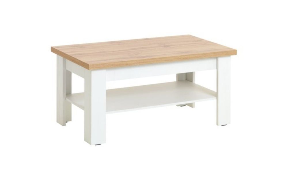 Маса за кафе MARKSKEL 60x110 бяла/дъб
