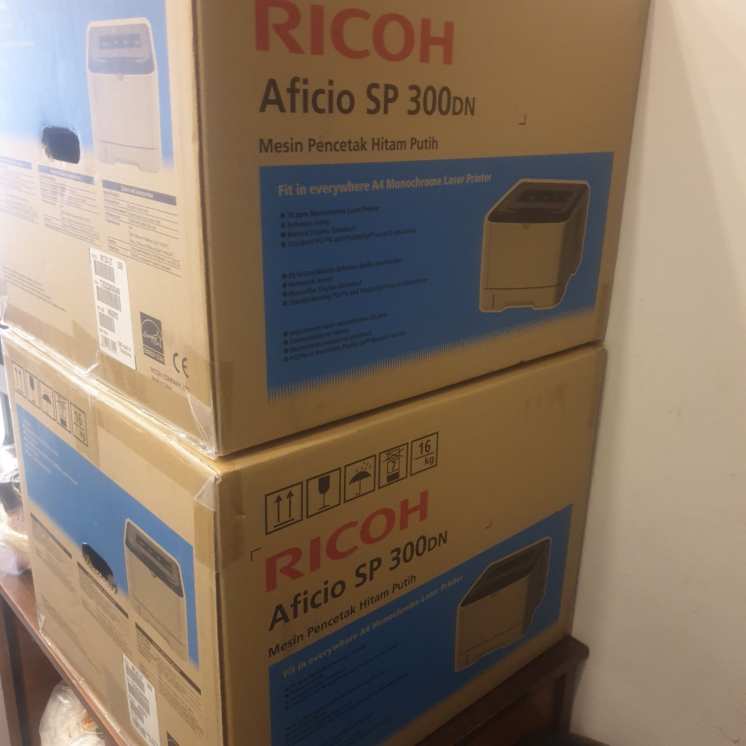 Лазерен принтер RICOH SP 300DN двустранен мрежа