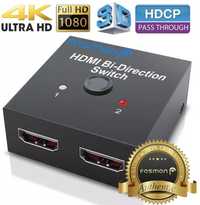 Switch / Splitter HDMI 2.0 4K Ultra HD 3D Sony PS4 2in1 NOU