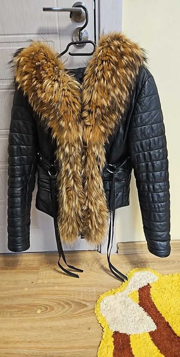 Кожено яке естествена кожа и косъм