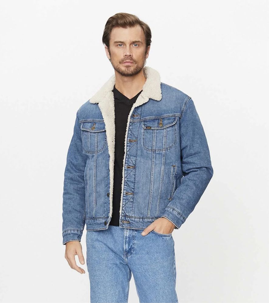 LEE Rider Sherpa Trucker Jacket ОРИГИНАЛНО мъжко яке - L