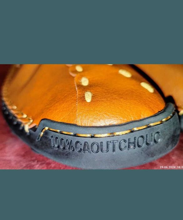 Ghete din piele naturală cusuți manuali