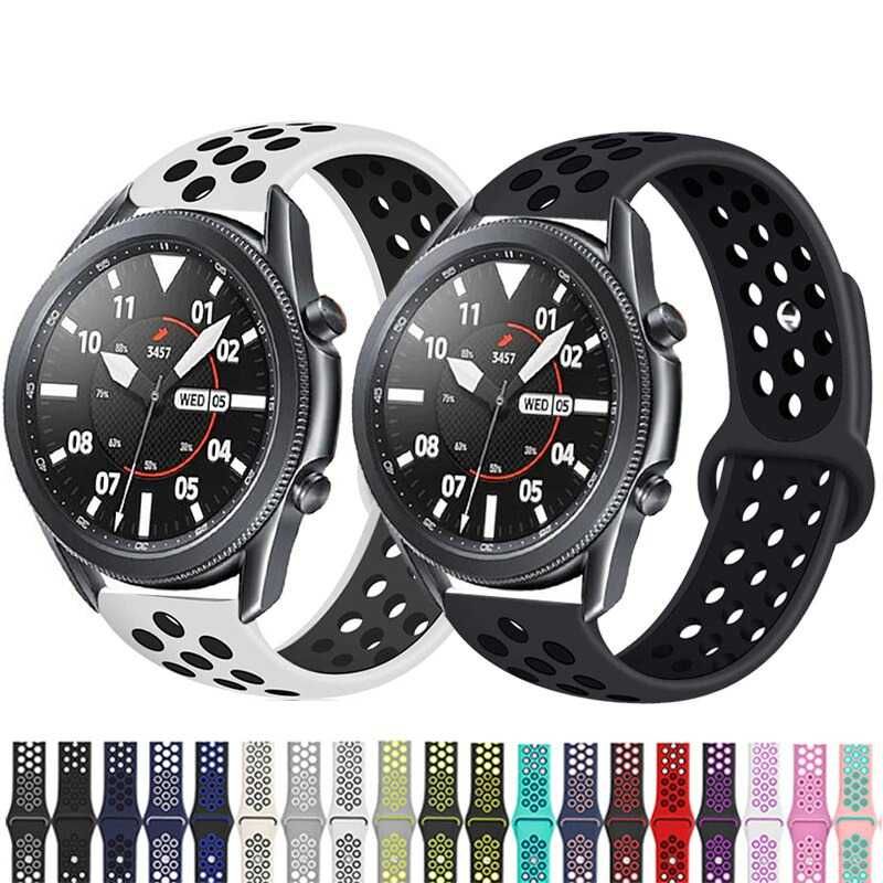 Curea Silicon 20mm Samsung Galaxy Watch 42mm 3 41mm Watch Active 2