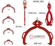 Clește bușteni / ridicare lemn 80 cm