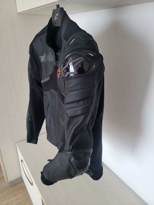 Geacă de piele ALPINESTARS atem v5 black