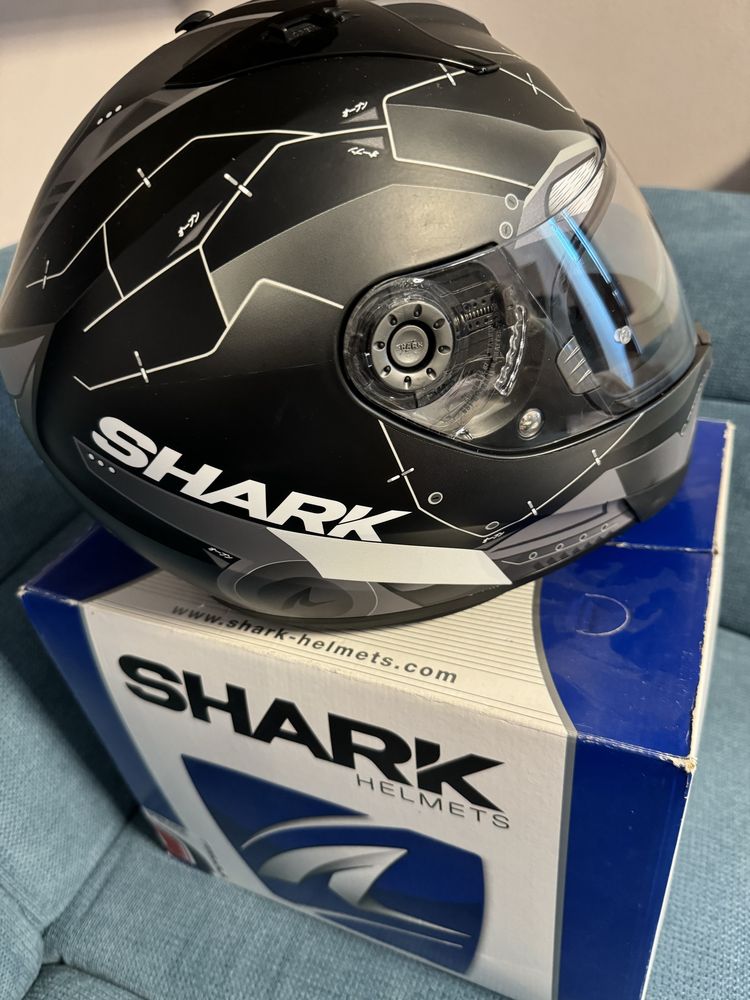 Cască moto full-face Shark L + sistem de comunicație Bluetooth