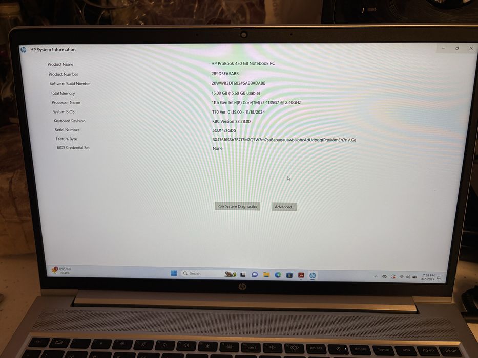 Laptop Hp Probook 450-G8