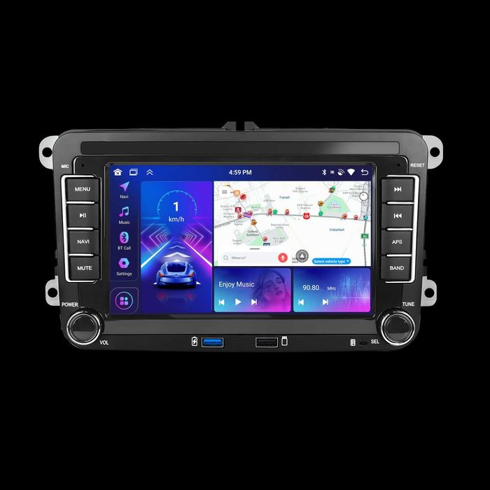 Navigatie Dedicata, 7Inch, 4GB RAM, VW/Skoda/Seat/Passat/Golf, Carplay