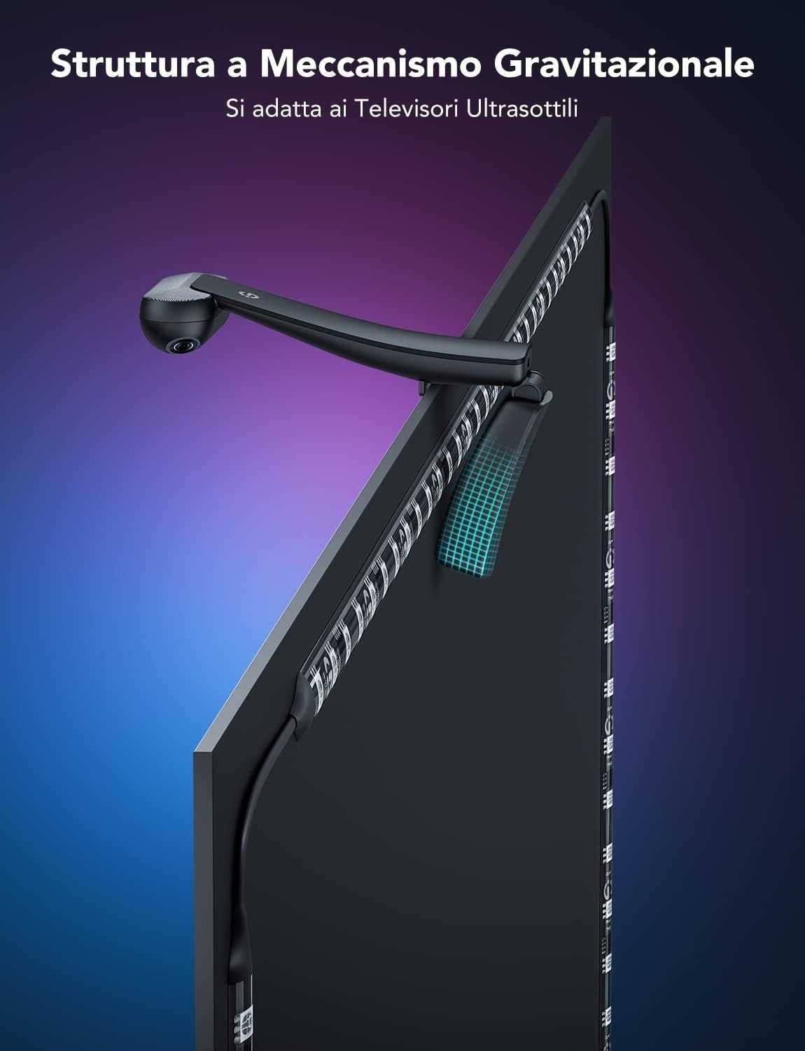 Govee Двойна камера  RGBIC WiFi с LED лента за телевизор 55-65 инча