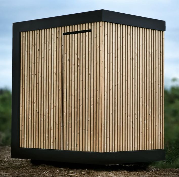Sauna exterior cube