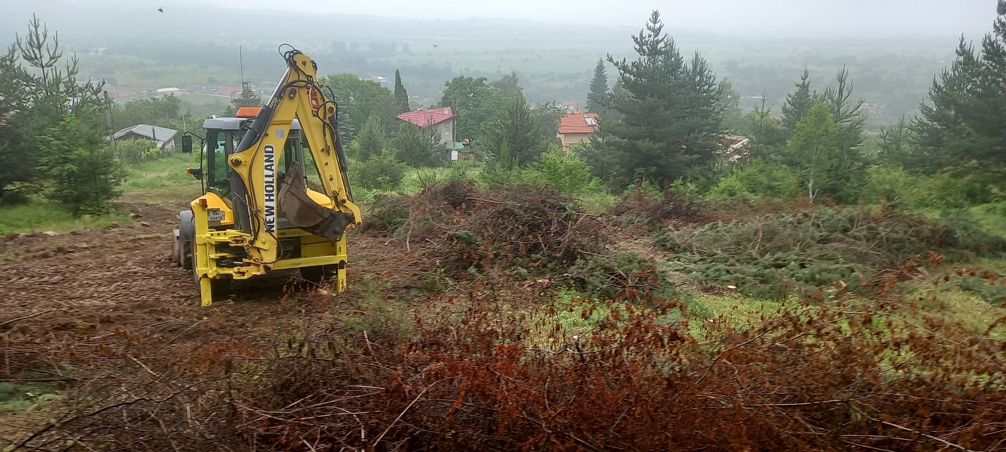 Услуги с Комб.багер,мини багер,бобкат,валяк