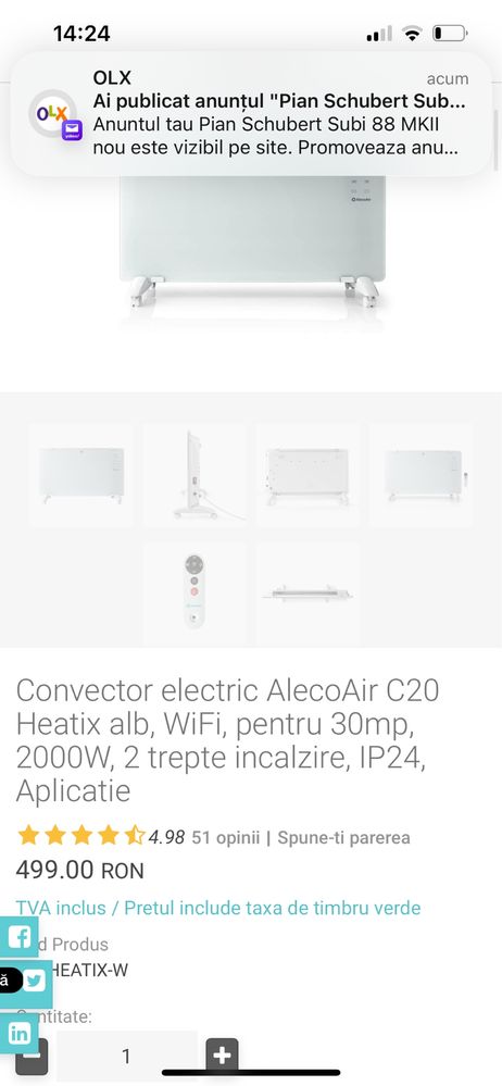 Convertor nou in cutie Alercoair