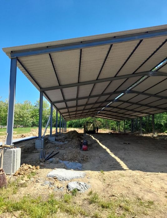 Structura metalica 10x24 din profile cu teava p acoperis la pret redus