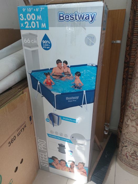 Продам бассеин, каркасный.