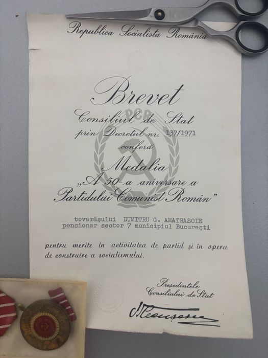 Medalie „Cinci Decenii PCR”