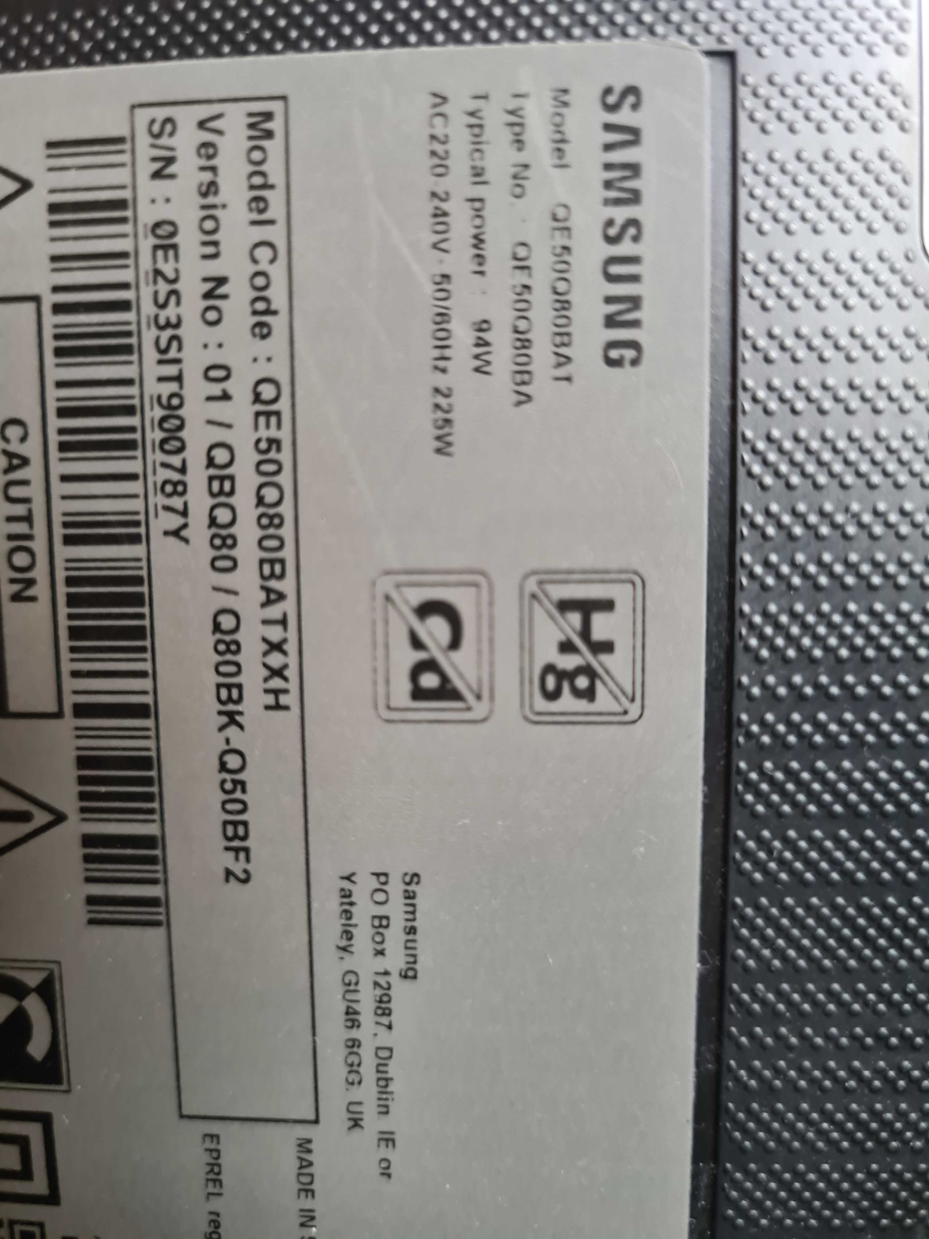 Телевизор Samsung QE50Q80BAT 50" QLED