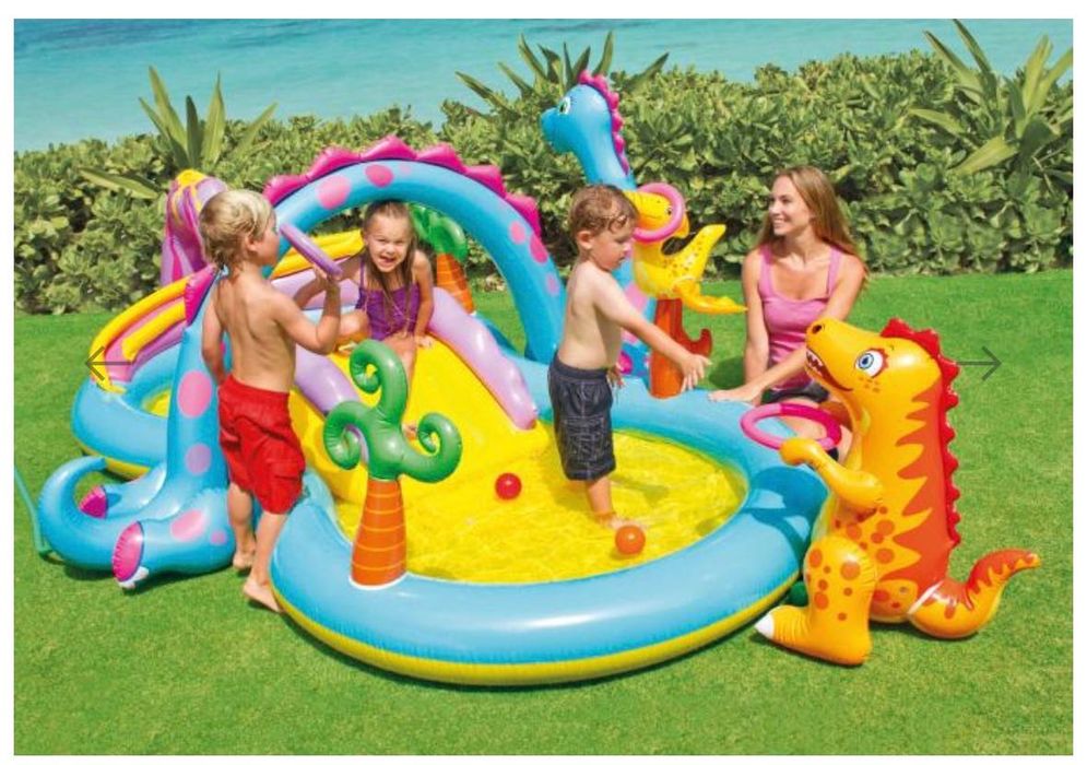 Надуваем басейн атркцион за деца Intex