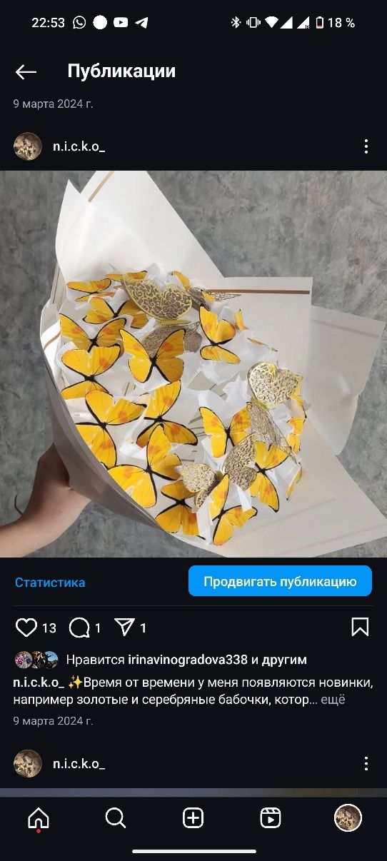 Букеты из бабочек ШАХТИНСК