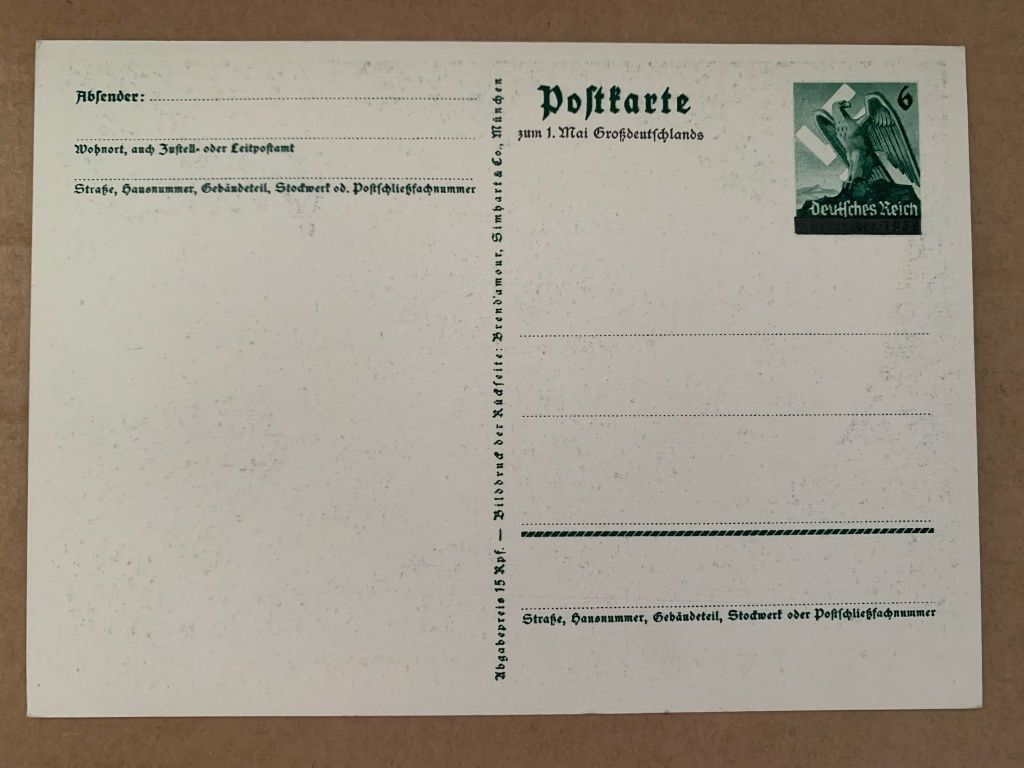 carte postala rara colectie Germania Al Treilea Reich autentica
