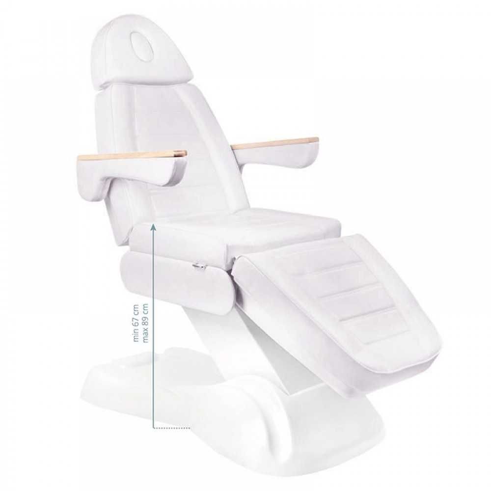 Електрическа кушетка Lux 3 (3 мотора) 200 х 63/83 х 67/89 см - бял