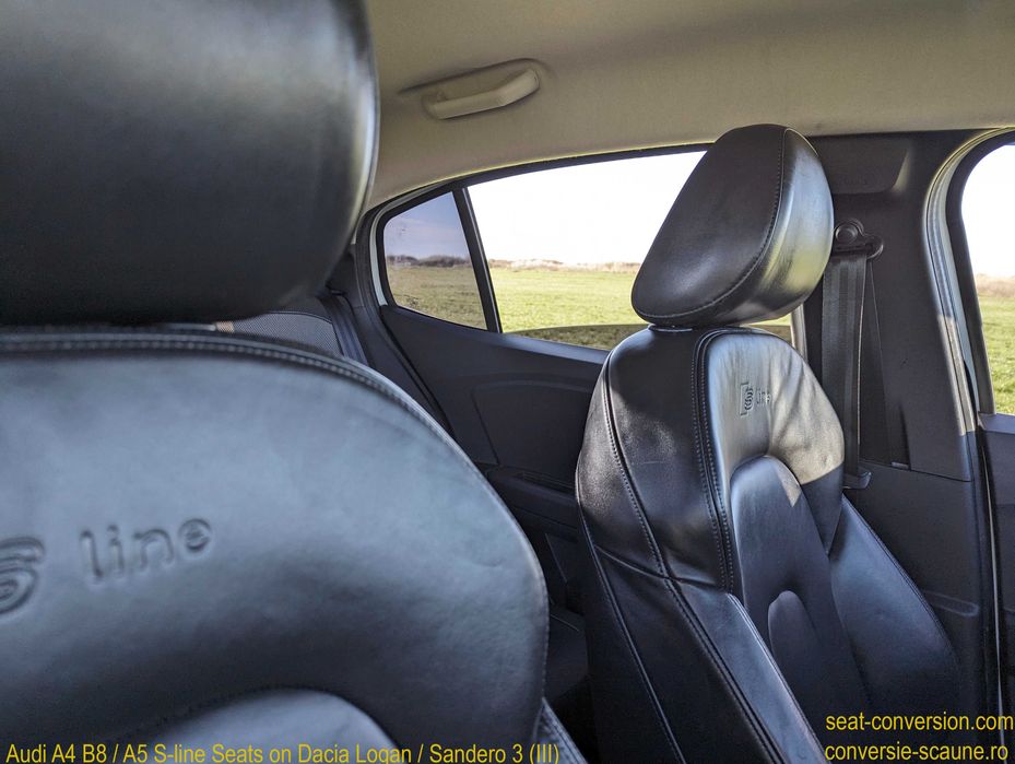 Sistem adaptare scaune de Audi A5 S-line pe Logan Sandero 3 III 2020 +
