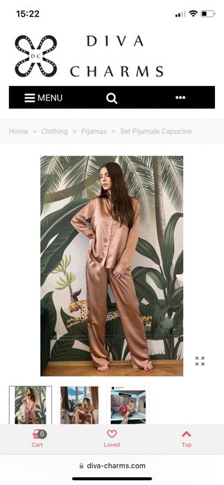 Pijama Satin Diva Chrms