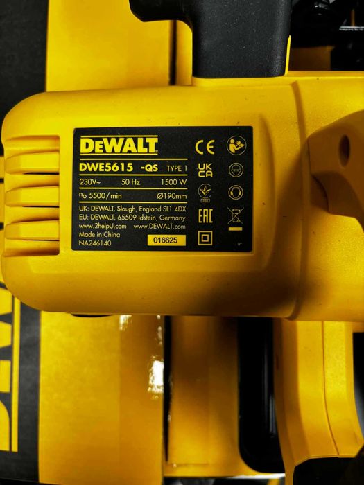 Чисто Нов Циркуляр ръчен Dewalt DWE5615, 1500 W, 190 мм