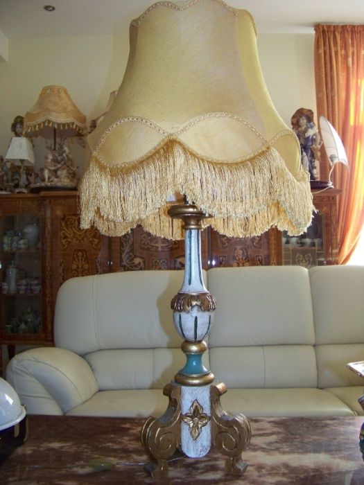 rara lampa florentina lemn sculptat h 88 cm