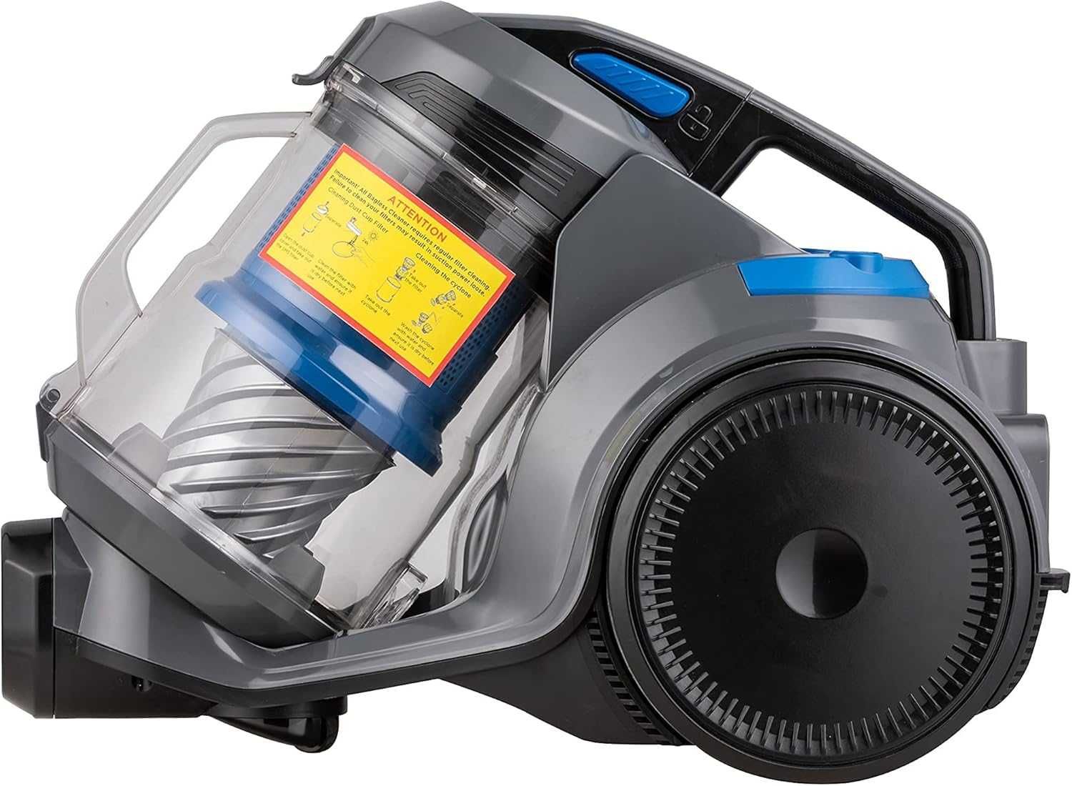 Цилиндрична прахосмукачка Amazon Basics без торба за прах, 2,5L 700W